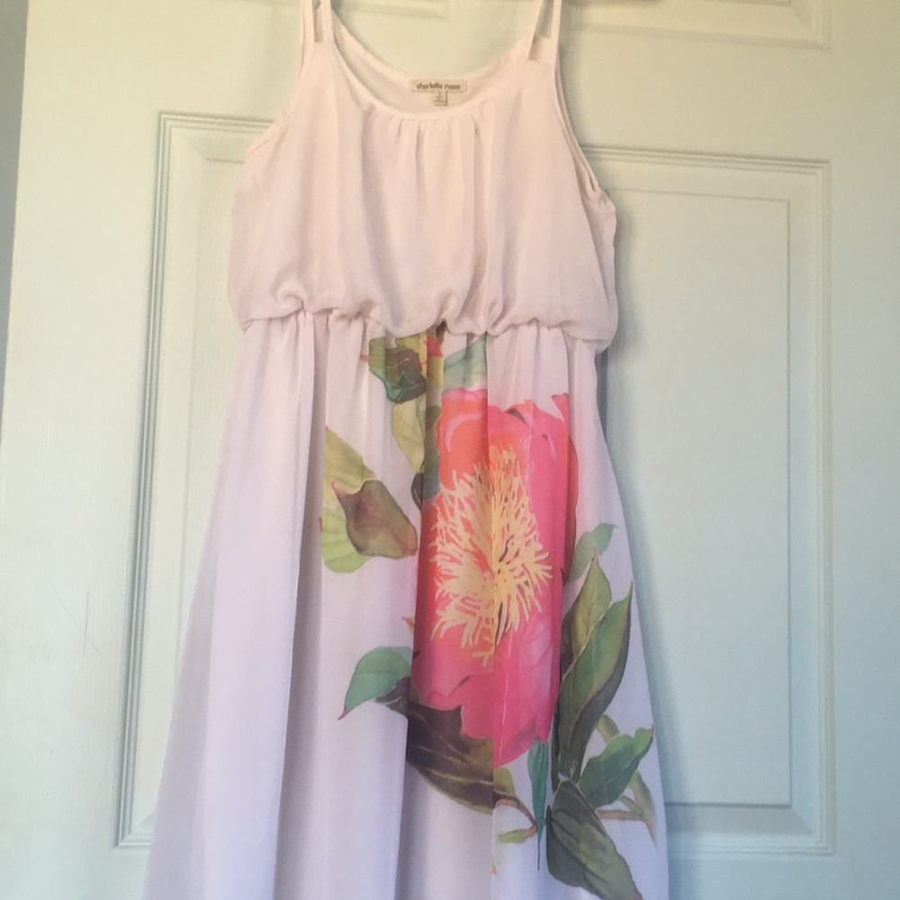 white flower dress
